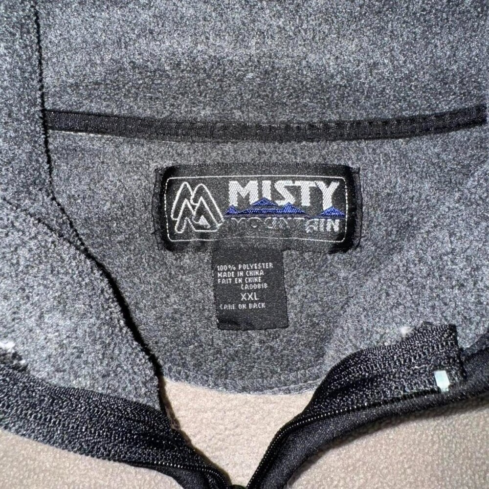 Vintage 90s misty mountain fleece pullover - Picture 6 of 7
